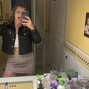 Top shop plaid skirt